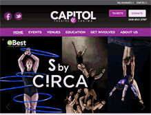 Tablet Screenshot of capitoltheatre.org